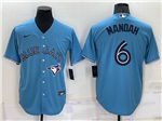 Toronto Blue Jays #6 Alek Manoah Alternate Powder Blue Cool Base Jersey