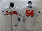 Atlanta Braves #54 Max Fried White 2022 Gold Program Flex Base Jersey