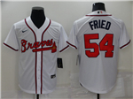 Atlanta Braves #54 Max Fried White Cool Base Jersey