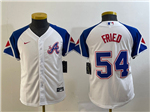 Atlanta Braves #54 Max Fried Youth White 2023 City Connect Jersey