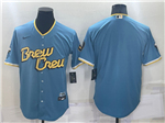 Milwaukee Brewers Powder Blue 2022 City Connect Cool Base Team Jersey
