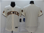 Milwaukee Brewers Cream 2020 Flex Base Team Jersey