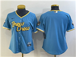 Milwaukee Brewers Women's Powder Blue 2022 City Connect Cool Base Team Jersey