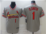St. Louis Cardinals #1 Ozzie Smith Vintage Gray Jersey
