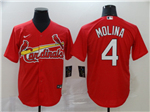 St. Louis Cardinals #4 Yadier Molina Red 2020 Cool Base Jersey