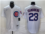 Chicago Cubs #23 Ryne Sandberg White Limited Jersey