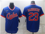 Chicago Cubs #23 Ryne Sandberg Blue Cooperstown Collection Cool Base Jersey