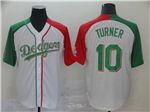 Los Angeles Dodgers #10 Justin Turner White Mexican Heritage Culture Night Jersey