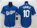 Los Angeles Dodgers #10 Justin Turner Royal Blue 2020 Cool Base Jersey