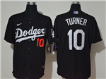 Los Angeles Dodgers #10 Justin Turner 2020 Black Turn Back The Clock Jersey