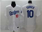 Los Angeles Dodgers #10 Justin Turner White 2020 Flex Base Jersey