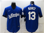 Los Angeles Dodgers #13 Max Muncy Royal Blue 2021 City Connect Cool Base Jersey