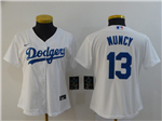 Los Angeles Dodgers #13 Max Muncy Women's White 2020 Cool Base Jersey