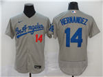 Los Angeles Dodgers #14 Enrique Hernandez Gray 2020 Flex Base Jersey