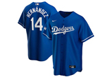 Los Angeles Dodgers #14 Enrique Hernandez Royal Blue 2020 World Series Champions Cool Base Jersey