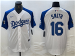 Los Angeles Dodgers #16 Will Smith White Fashion Jersey