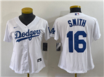 Los Angeles Dodgers #16 Will Smith Women's White Cool Base Jersey
