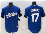 Los Angeles Dodgers #17 Shohei Ohtani Royal Blue City Connect Jersey