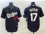 Los Angeles Dodgers #17 Shohei Ohtani Black Turn Back The Clock Limited Jersey