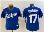 Los Angeles Dodgers #17 Shohei Ohtani Youth Royal Blue Jersey
