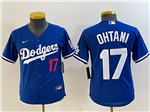 Los Angeles Dodgers #17 Shohei Ohtani Youth Royal Blue Limited Jersey