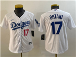 Los Angeles Dodgers #17 Shohei Ohtani Youth White Limited Jersey