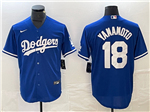 Los Angeles Dodgers #18 Yoshinobu Yamamoto Royal Blue Jersey