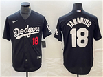 Los Angeles Dodgers #18 Yoshinobu Yamamoto Black Turn Back The Clock Limited Jersey