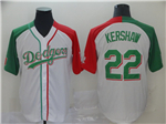 Los Angeles Dodgers #22 Clayton Kershaw White Mexican Heritage Culture Night Jersey