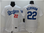 Los Angeles Dodgers #22 Clayton Kershaw White 2020 Flex Base Jersey