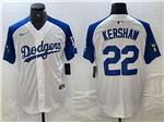 Los Angeles Dodgers #22 Clayton Kershaw White Fashion Jersey
