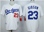 Brooklyn Dodgers #23 Kirk Gibson 1988 Throwback White Jersey
