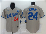 Los Angeles Dodgers #24 Kobe Bryant Gray 2020 KB Cool Base Jersey