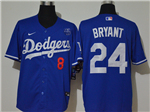 Los Angeles Dodgers #8/24 Kobe Bryant Royal 2020 KB Cool Base Jersey