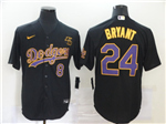 Los Angeles Dodgers #24 Kobe Bryant Black/Purple 2020 KB Cool Base Jersey