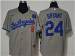 Los Angeles Dodgers #8/24 Kobe Bryant Gray 2020 KB Cool Base Jersey