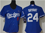 Los Angeles Dodgers #8/24 Kobe Bryant Women's Royal 2020 KB Cool Base Jersey