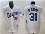 Los Angeles Dodgers #31 Tyler Glasnow White Limited Jersey