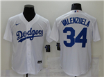 Los Angeles Dodgers #34 Fernando Valenzuela White 2020 Cool Base Jersey