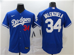 Los Angeles Dodgers #34 Fernando Valenzuela Royal Blue 2020 Flex Base Jersey
