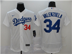Los Angeles Dodgers #34 Fernando Valenzuela White 2020 Flex Base Jersey