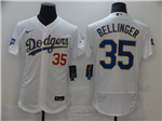Los Angeles Dodgers #35 Cody Bellinger White 2021 Gold Program Flex Base Jersey