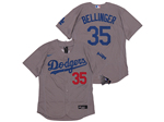 Los Angeles Dodgers #35 Cody Bellinger Alternate Gray 2020 Flex Base Jersey