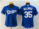 Los Angeles Dodgers #35 Cody Bellinger Women's Royal Blue 2020 Cool Base Jersey