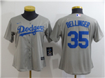 Los Angeles Dodgers #35 Cody Bellinger Women's Alternate Gray 2020 Cool Base Jersey