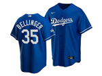 Los Angeles Dodgers #35 Cody Bellinger Royal Blue 2020 World Series Champions Cool Base Jersey