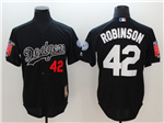 Los Angeles Dodgers #42 Jackie Robinson Black Cooperstown Collection Cool Base Jersey