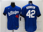 Los Angeles Dodgers #42 Jackie Robinson Royal Blue 2021 City Connect Flex Base Jersey