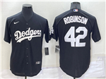 Los Angeles Dodgers #42 Jackie Robinson Black Turn Back The Clock Jersey