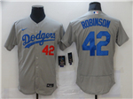 Los Angeles Dodgers #42 Jackie Robinson Gray Alternate Flex Base Jersey